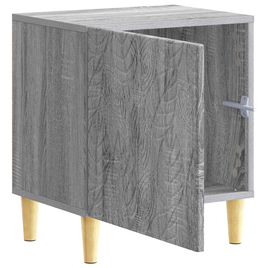 Nachtkastje Grijs Sonoma 43 x 34,5 x 50 cm Bewerkt hout