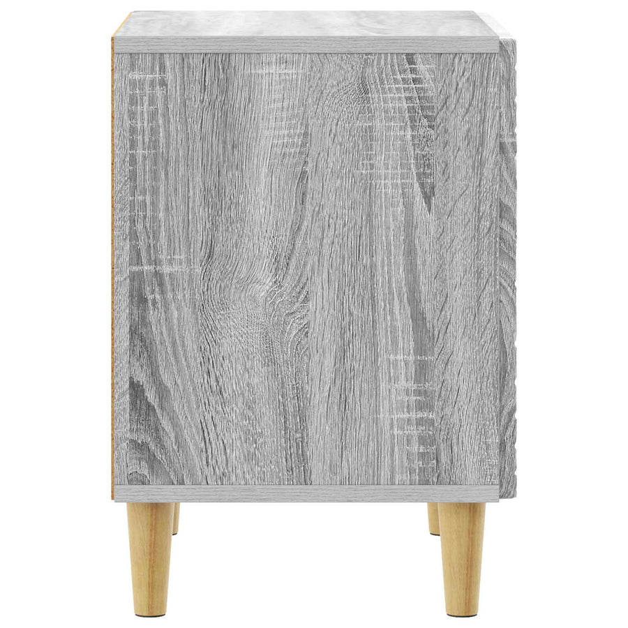 Nachtkastje Grijs Sonoma 43 x 34,5 x 50 cm Bewerkt hout