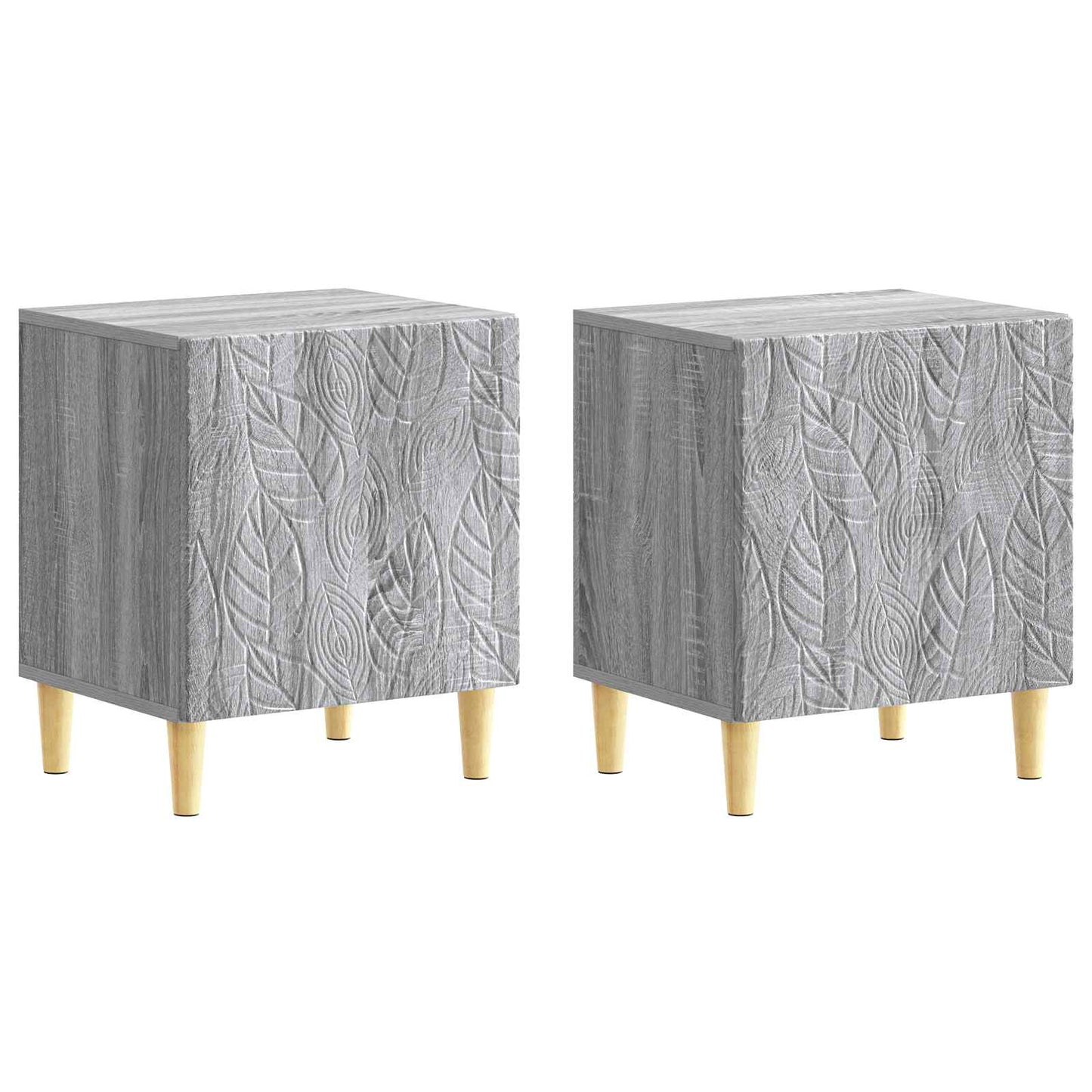 Nachtkastje 2 pcs Grijs Sonoma 43 x 34,5 x 50 cm Bewerkt hout