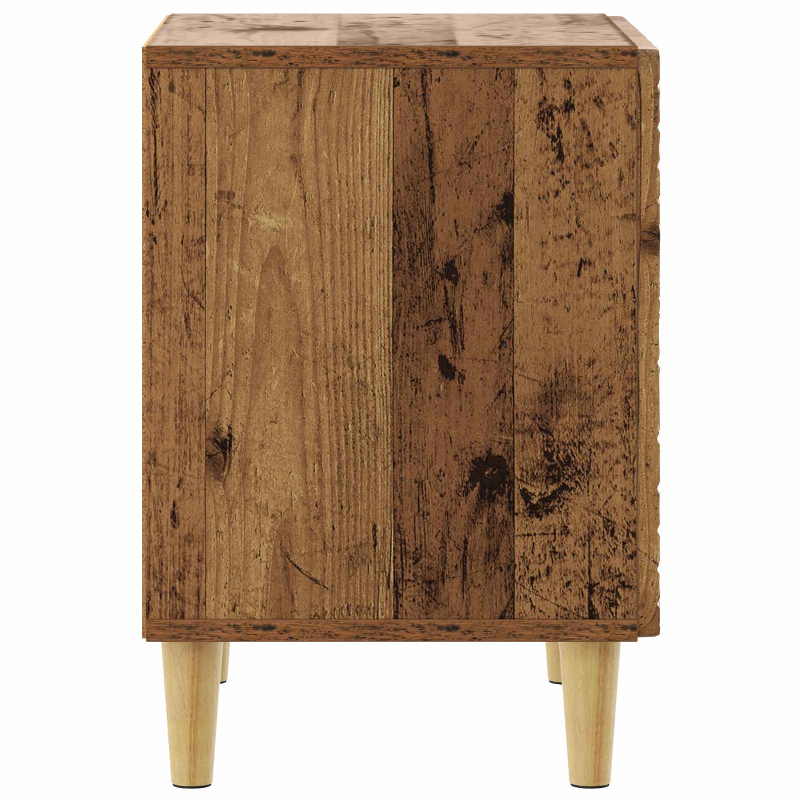 Nachtkastje Oud hout 43 x 34,5 x 50 cm Bewerkt hout