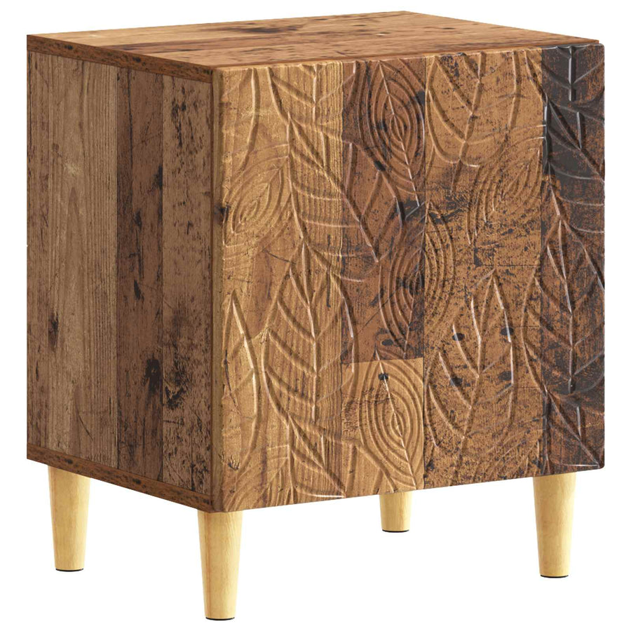 Nachtkastje 2 pcs Oud hout 43 x 34,5 x 50 cm Bewerkt hout