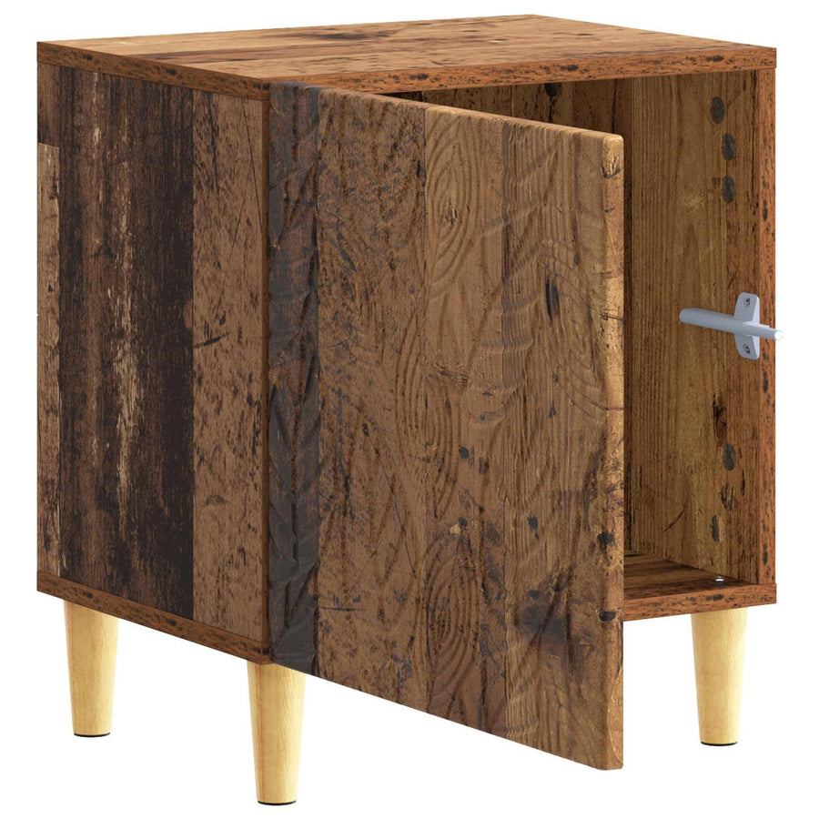 Nachtkastje 2 pcs Oud hout 43 x 34,5 x 50 cm Bewerkt hout