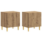 Nachtkastje 2 stuks eiken 43x34,5x50 cm