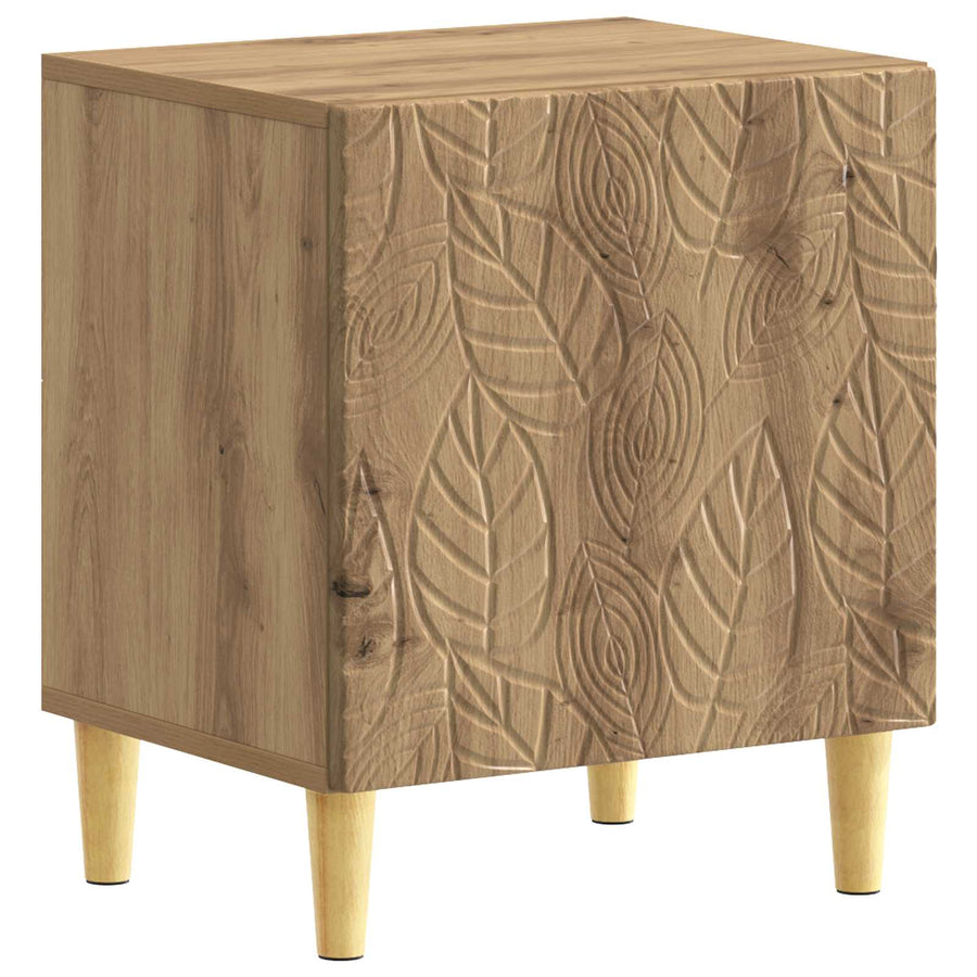 Nachtkastje 2 pcs Artisanaal eiken 43 x 34,5 x 50 cm