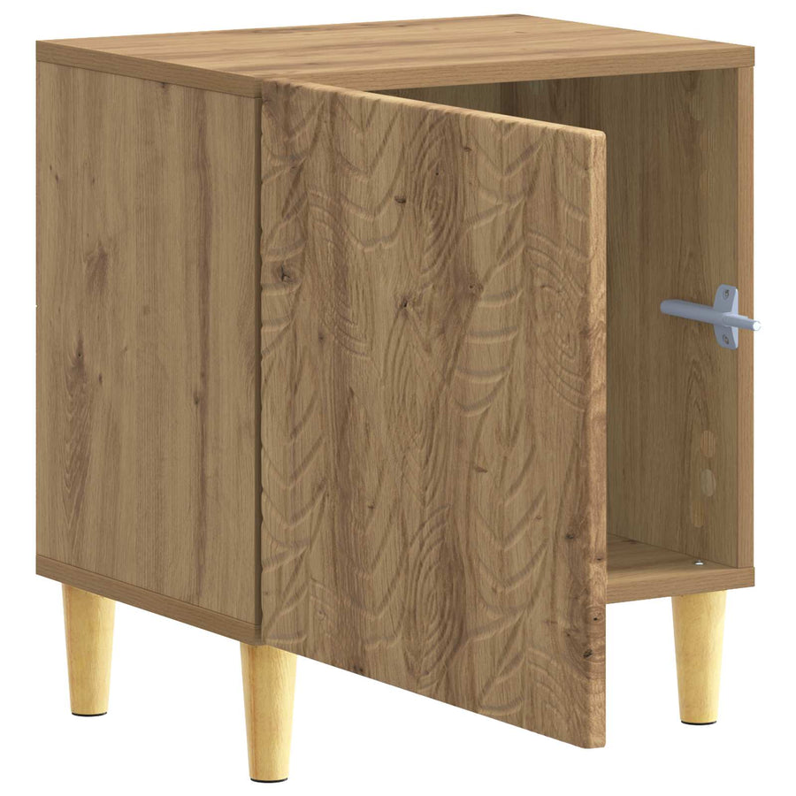 Nachtkastje 2 pcs Artisanaal eiken 43 x 34,5 x 50 cm