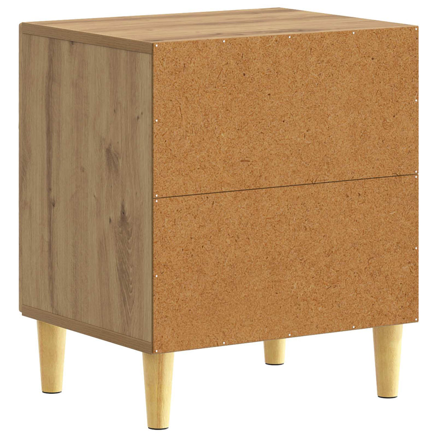 Nachtkastje 2 pcs Artisanaal eiken 43 x 34,5 x 50 cm