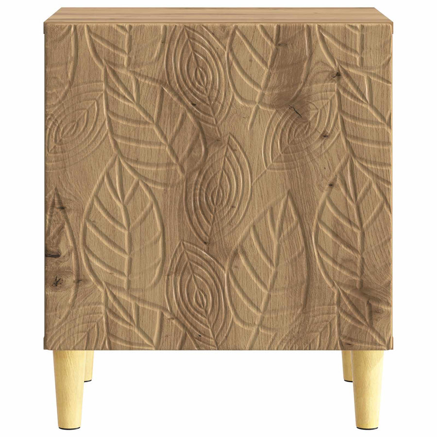 Nachtkastje 2 pcs Artisanaal eiken 43 x 34,5 x 50 cm