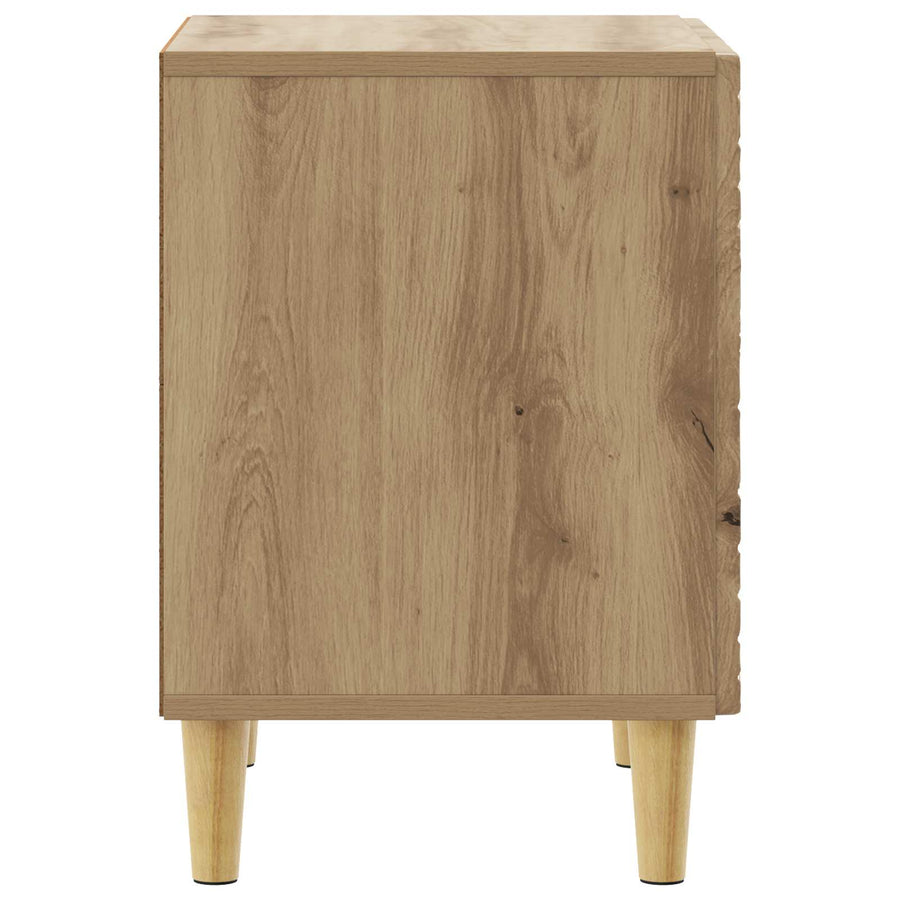 Nachtkastje 2 pcs Artisanaal eiken 43 x 34,5 x 50 cm