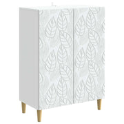 Dressoir 66x34,5x90 cm wit bewerkt hout