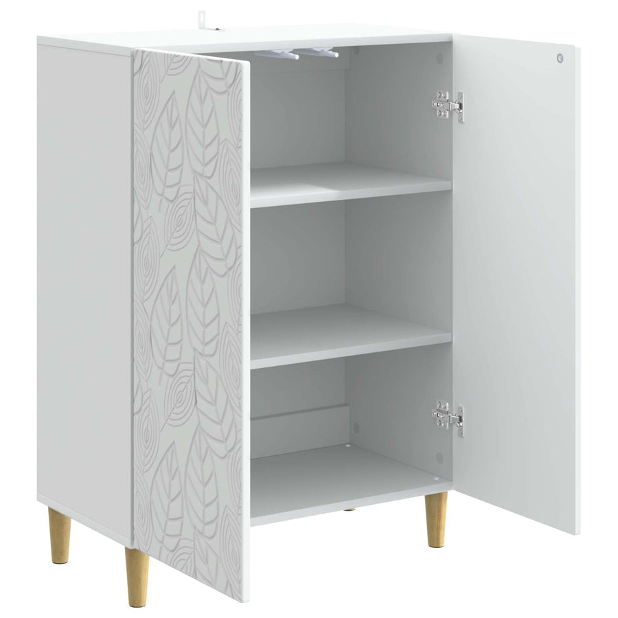 Dressoir Wit 66 x 34,5 x 90 cm Bewerkt hout