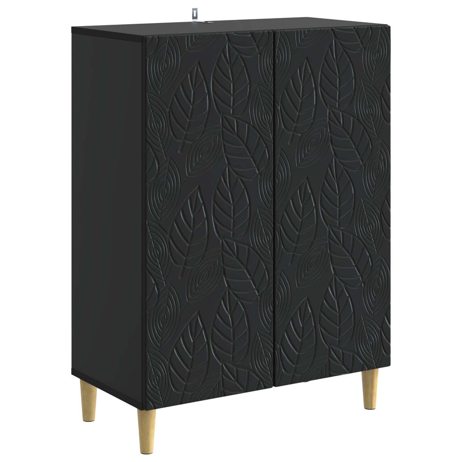 Dressoir Zwart 66 x 34,5 x 90 cm Bewerkt hout