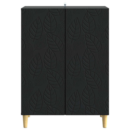 Dressoir Zwart 66 x 34,5 x 90 cm Bewerkt hout