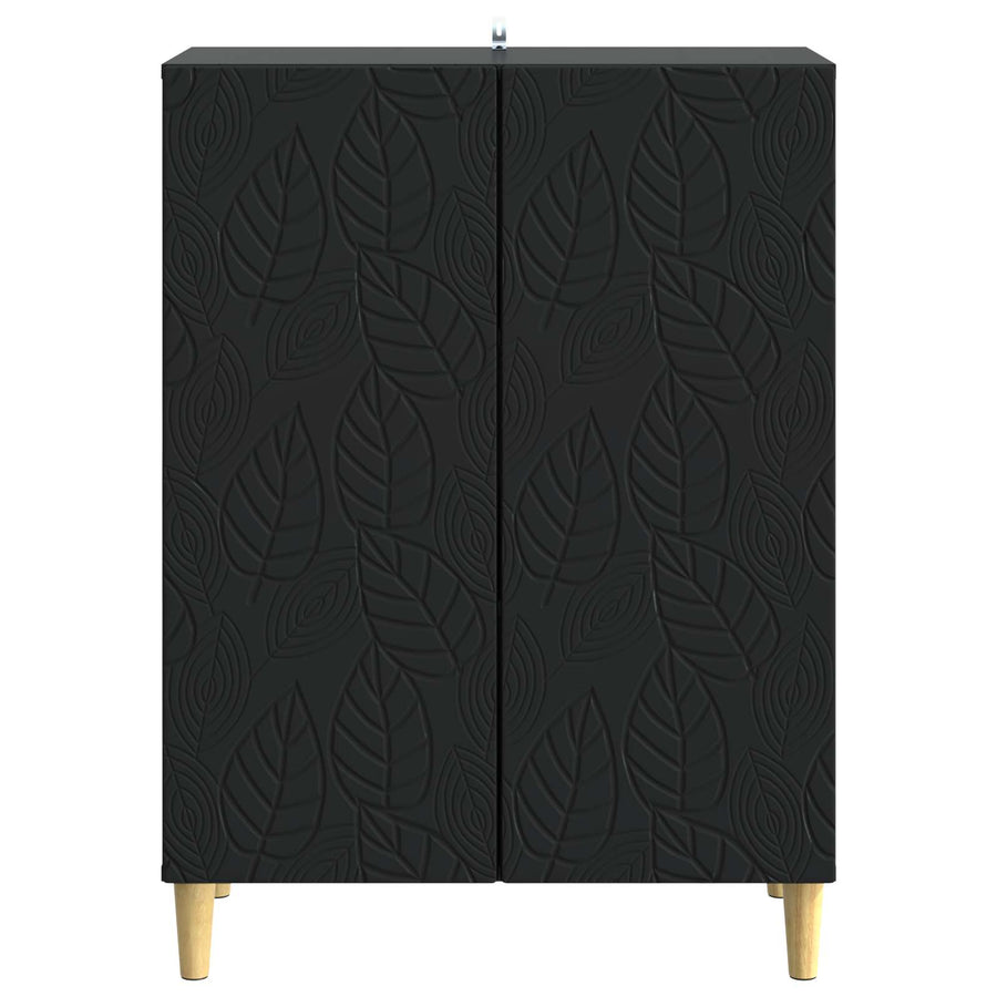 Dressoir Zwart 66 x 34,5 x 90 cm Bewerkt hout
