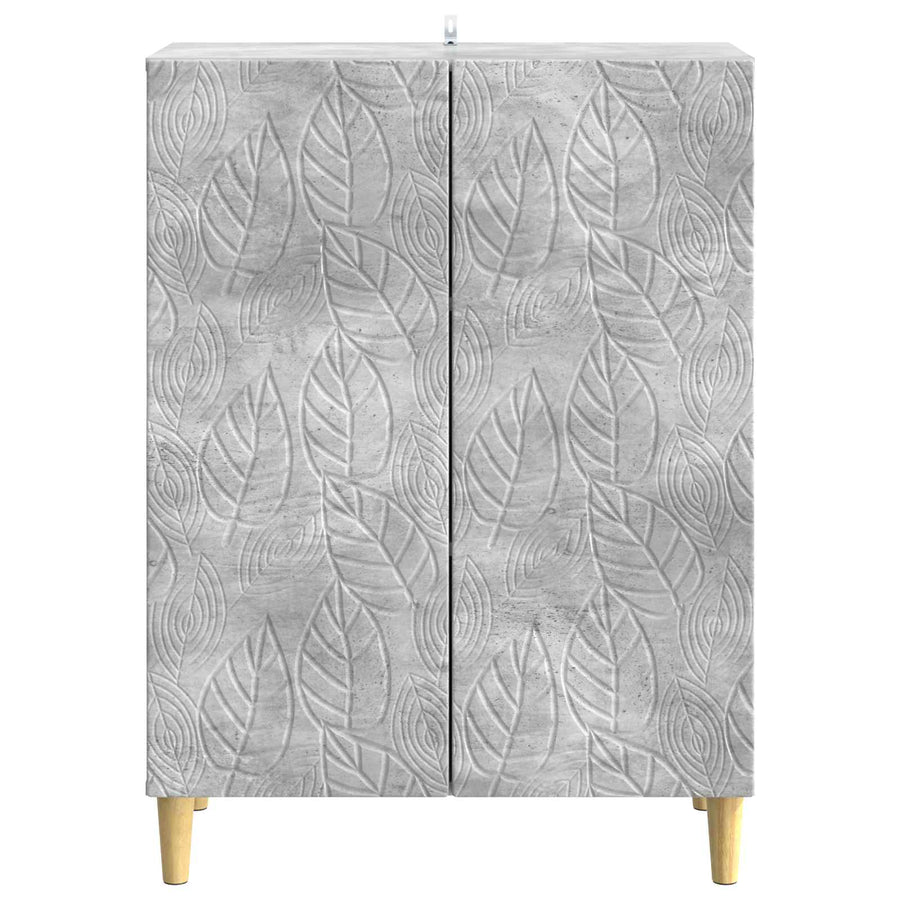 Dressoir Betongrijs 66 x 34,5 x 90 cm Bewerkt hout