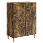 Dressoir 66x34,5x90 cm gerookt eiken bewerkt hout