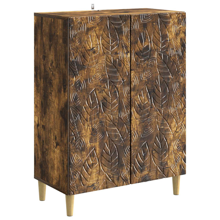 Dressoir Gerookt eiken 66 x 34,5 x 90 cm Bewerkt hout