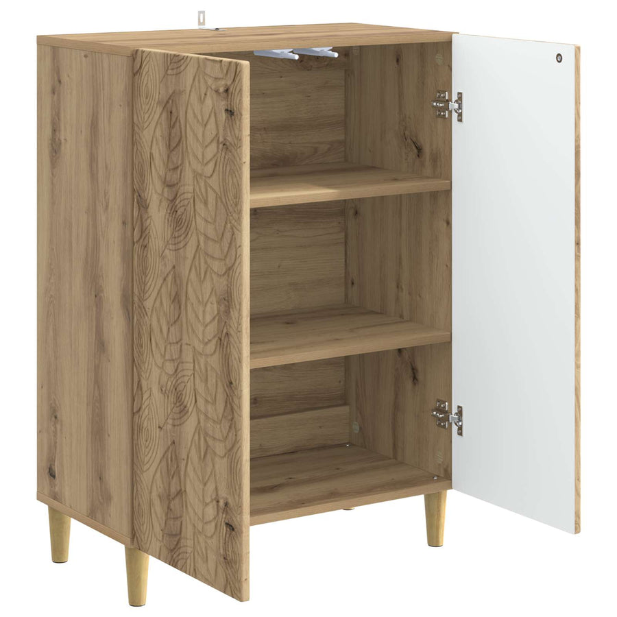 Dressoir Artisanaal eiken 66 x 34,5 x 90 cm Bewerkt hout
