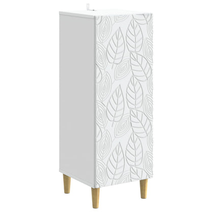 Dressoir Wit 33 x 34,5 x 90 cm Bewerkt hout