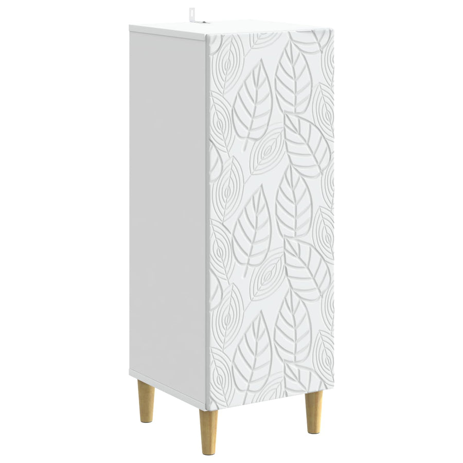 Dressoir Wit 33 x 34,5 x 90 cm Bewerkt hout