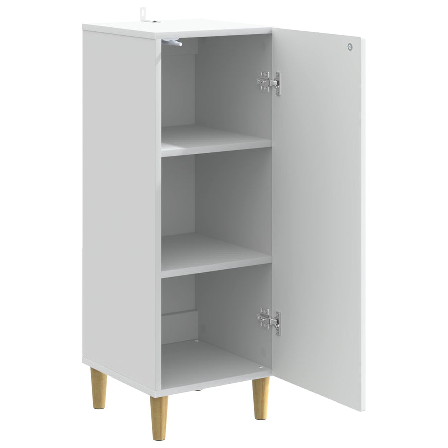 Dressoir Wit 33 x 34,5 x 90 cm Bewerkt hout