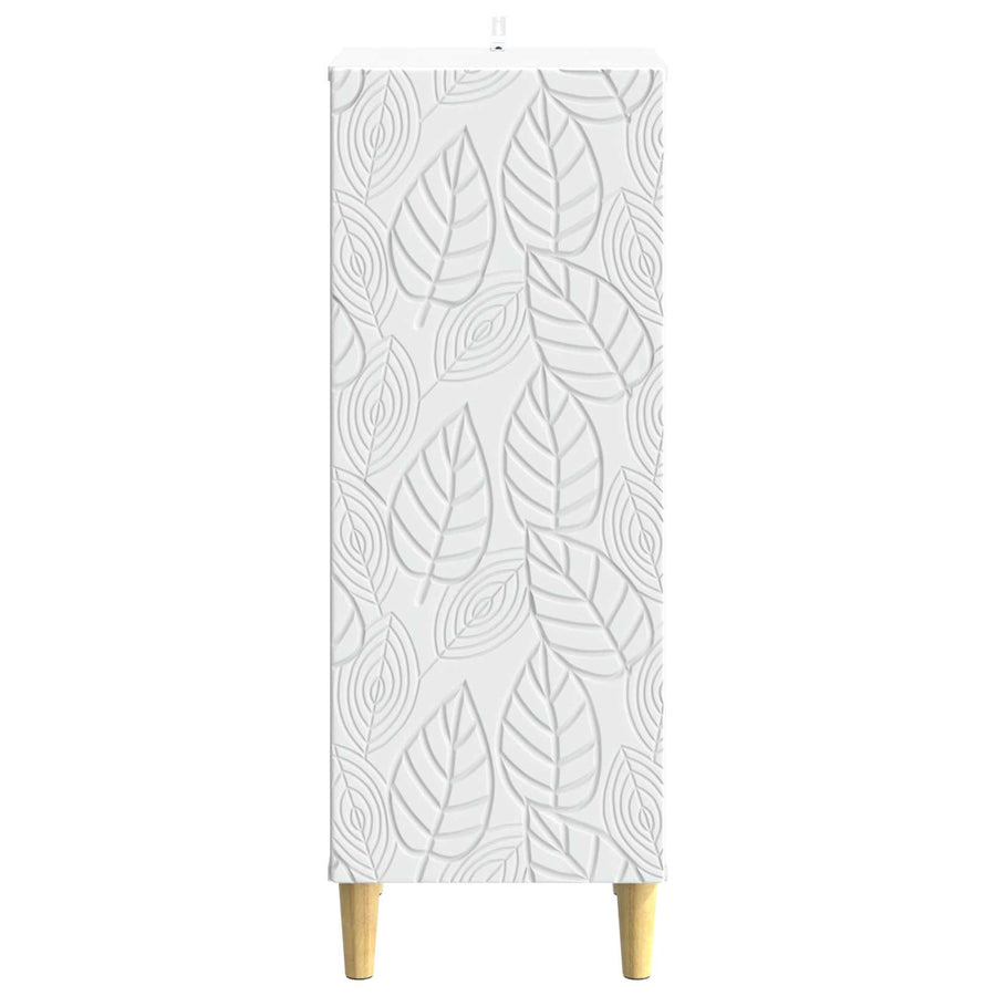 Dressoir Wit 33 x 34,5 x 90 cm Bewerkt hout