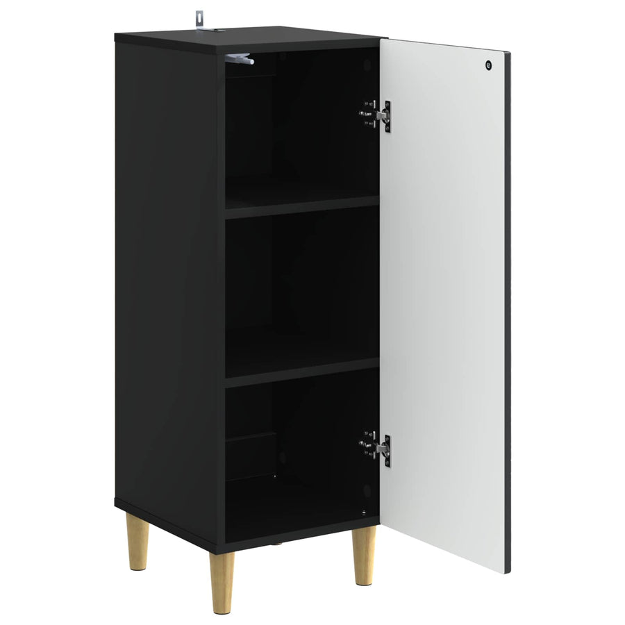 Dressoir Zwart 33 x 34,5 x 90 cm Bewerkt hout