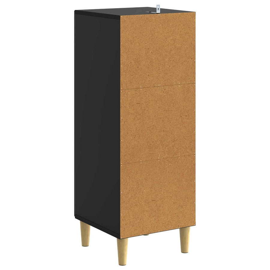 Dressoir Zwart 33 x 34,5 x 90 cm Bewerkt hout