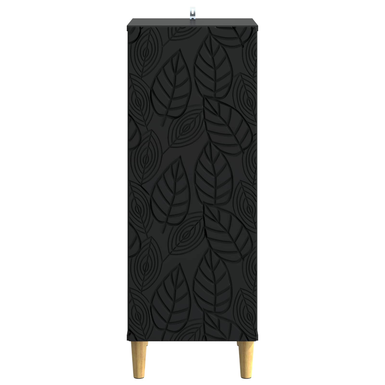 Dressoir Zwart 33 x 34,5 x 90 cm Bewerkt hout