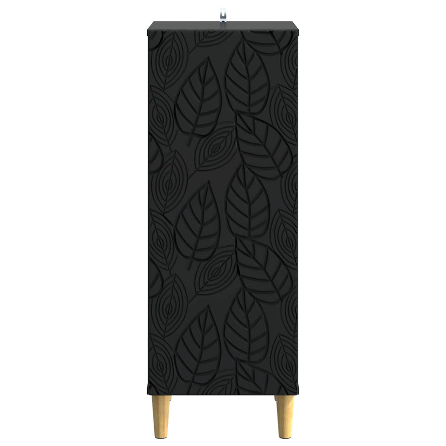 Dressoir Zwart 33 x 34,5 x 90 cm Bewerkt hout