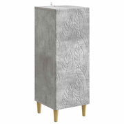 Dressoir bewerkt hout 33x34,5x90 cm betongrijs