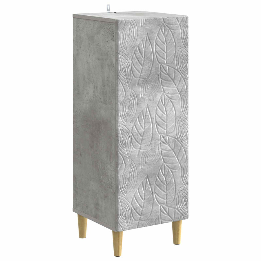 Dressoir Betongrijs 33 x 34,5 x 90 cm Bewerkt hout