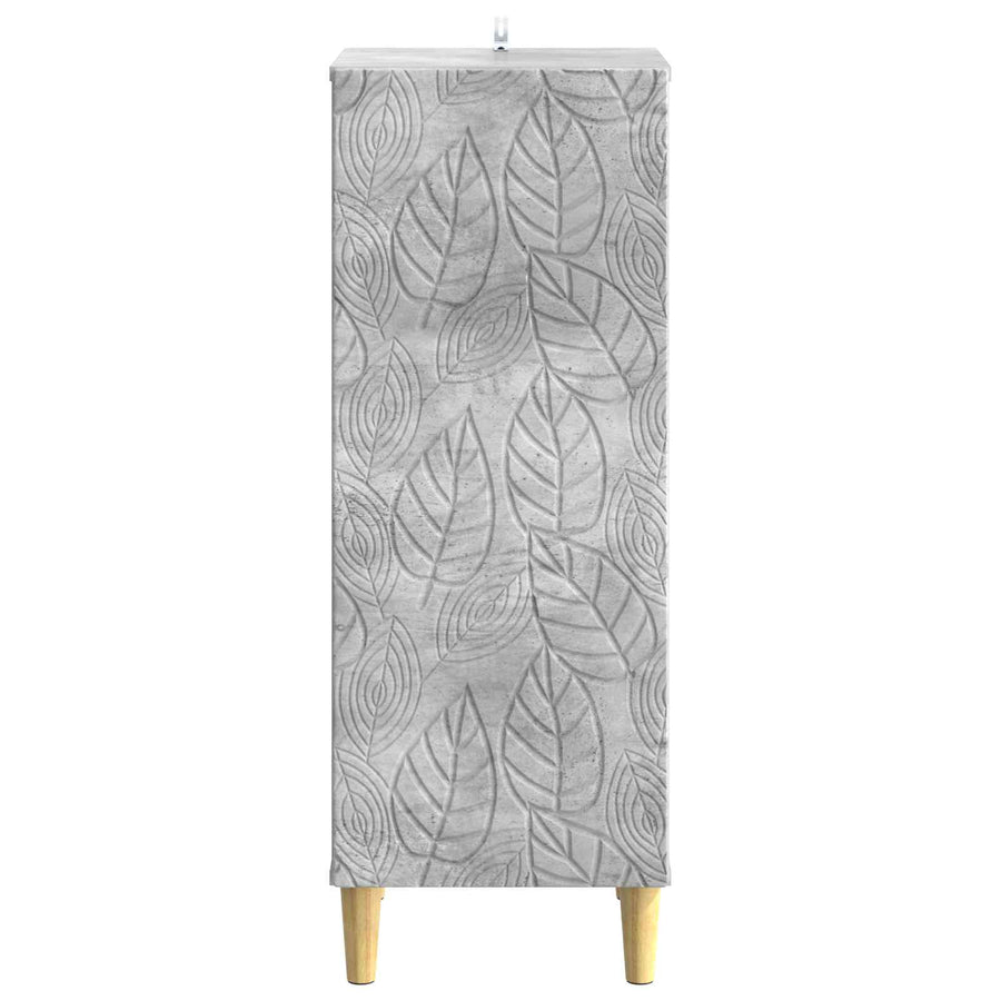Dressoir Betongrijs 33 x 34,5 x 90 cm Bewerkt hout