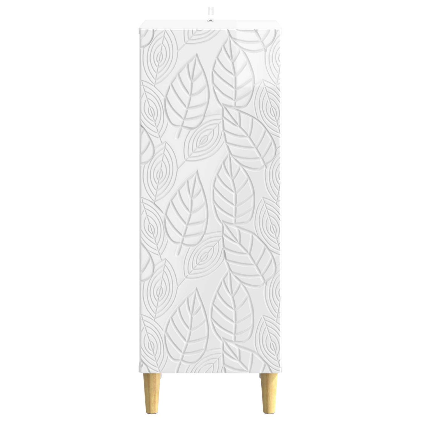 Dressoir Hoogglans Wit 33 x 34,5 x 90 cm Bewerkt hout
