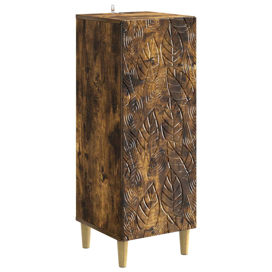 Dressoir Gerookt eiken 33 x 34,5 x 90 cm Bewerkt hout
