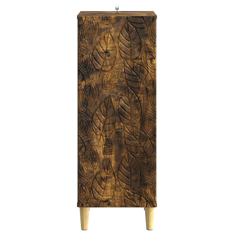Dressoir Gerookt eiken 33 x 34,5 x 90 cm Bewerkt hout