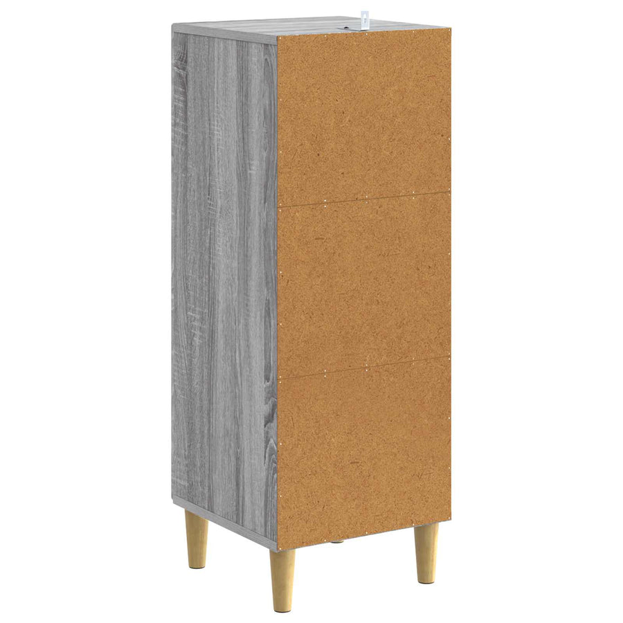 Dressoir Grijs Sonoma 33 x 34,5 x 90 cm Bewerkt hout