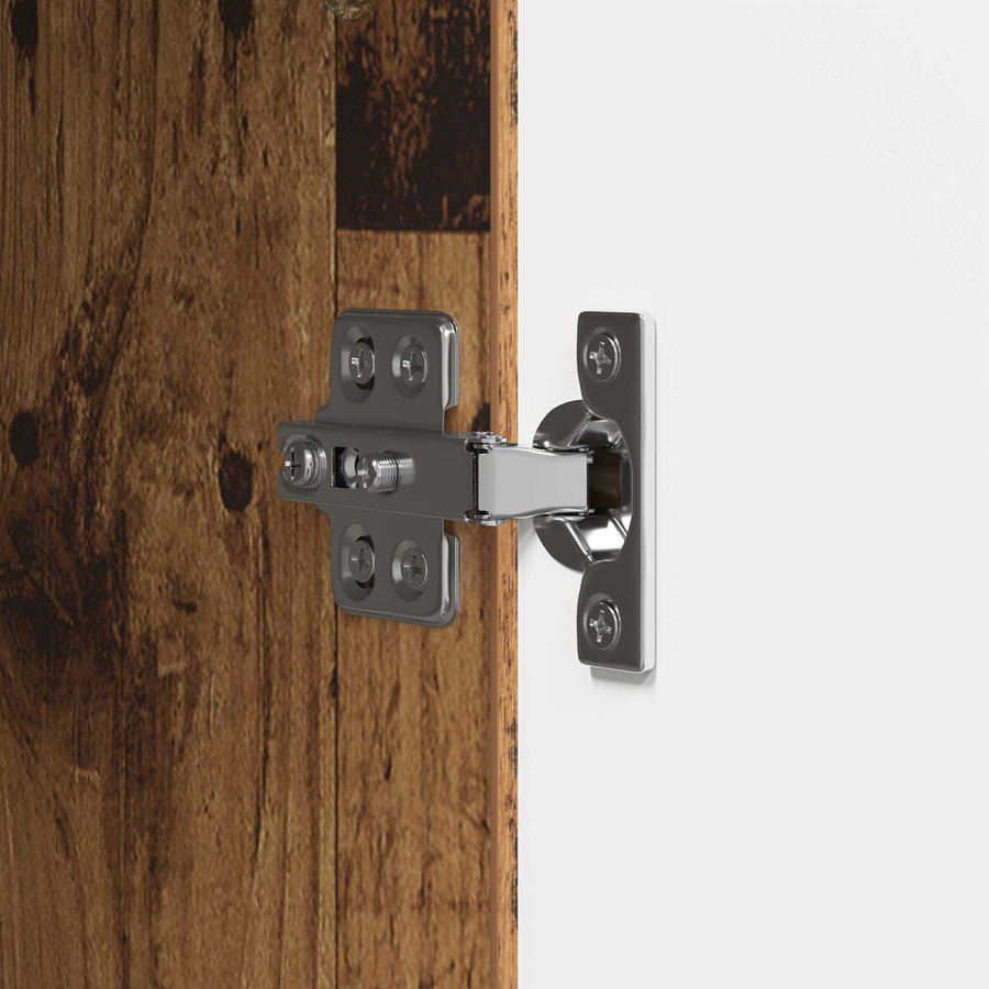 Dressoir Oud hout 33 x 34,5 x 90 cm Bewerkt hout