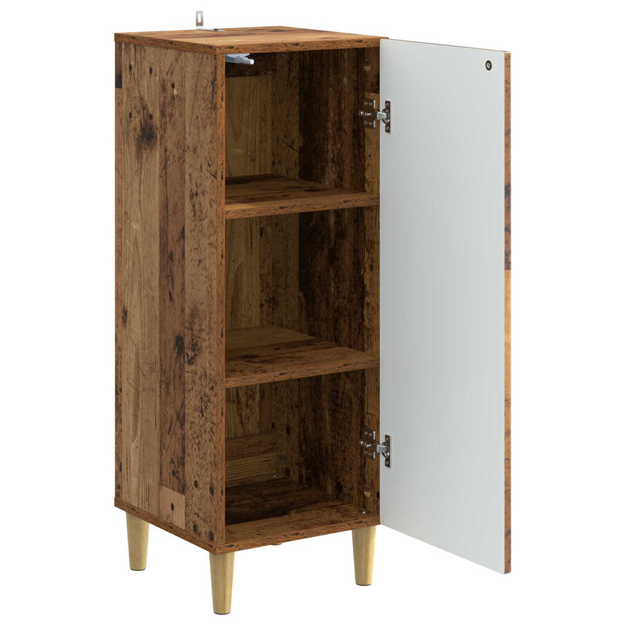 Dressoir Oud hout 33 x 34,5 x 90 cm Bewerkt hout