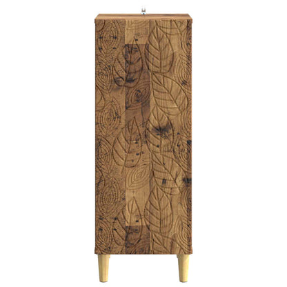 Dressoir Oud hout 33 x 34,5 x 90 cm Bewerkt hout