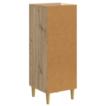Dressoir Artisanaal eiken 33 x 34,5 x 90 cm Bewerkt hout
