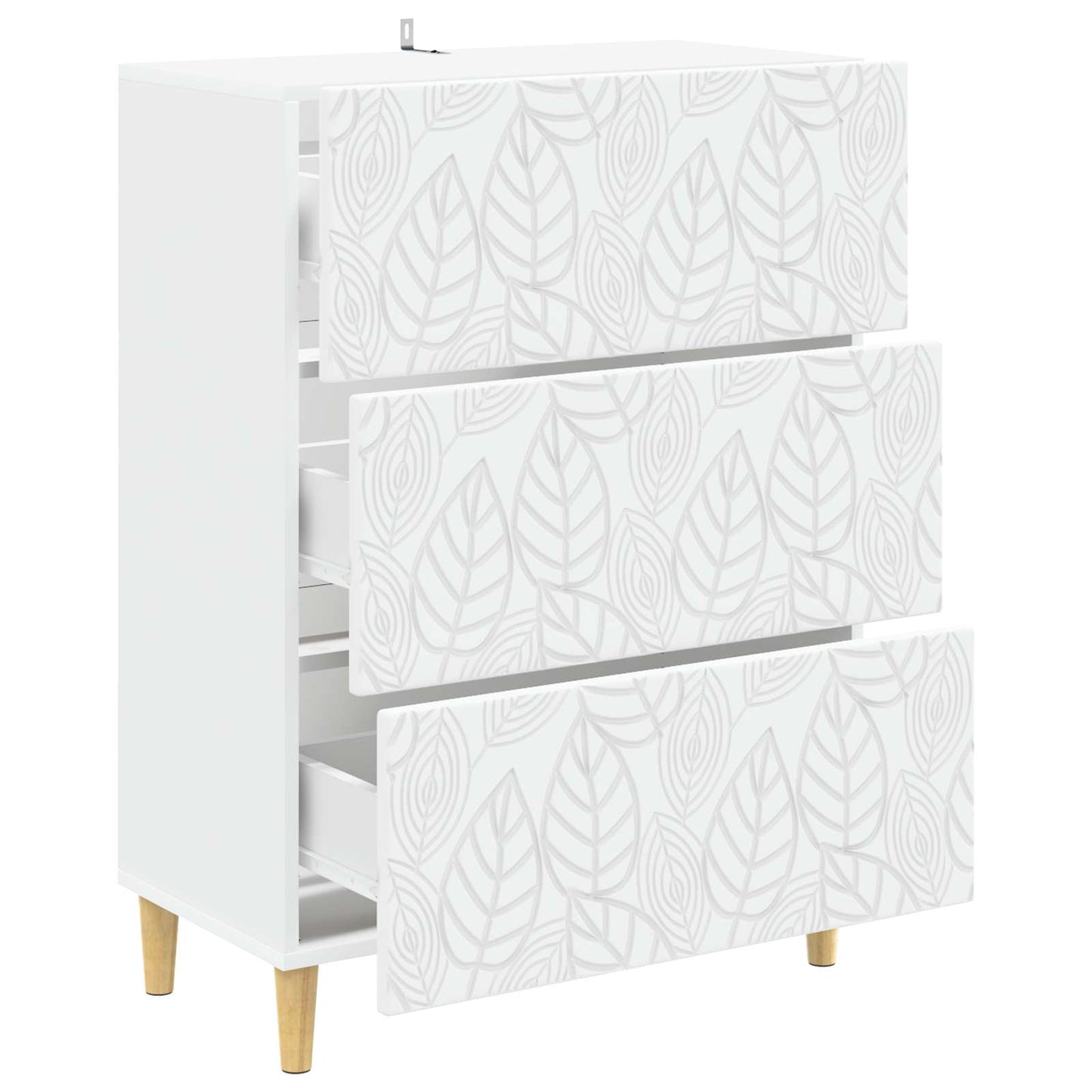 Ladenkast Wit 66 x 34,5 x 90 cm Bewerkt hout