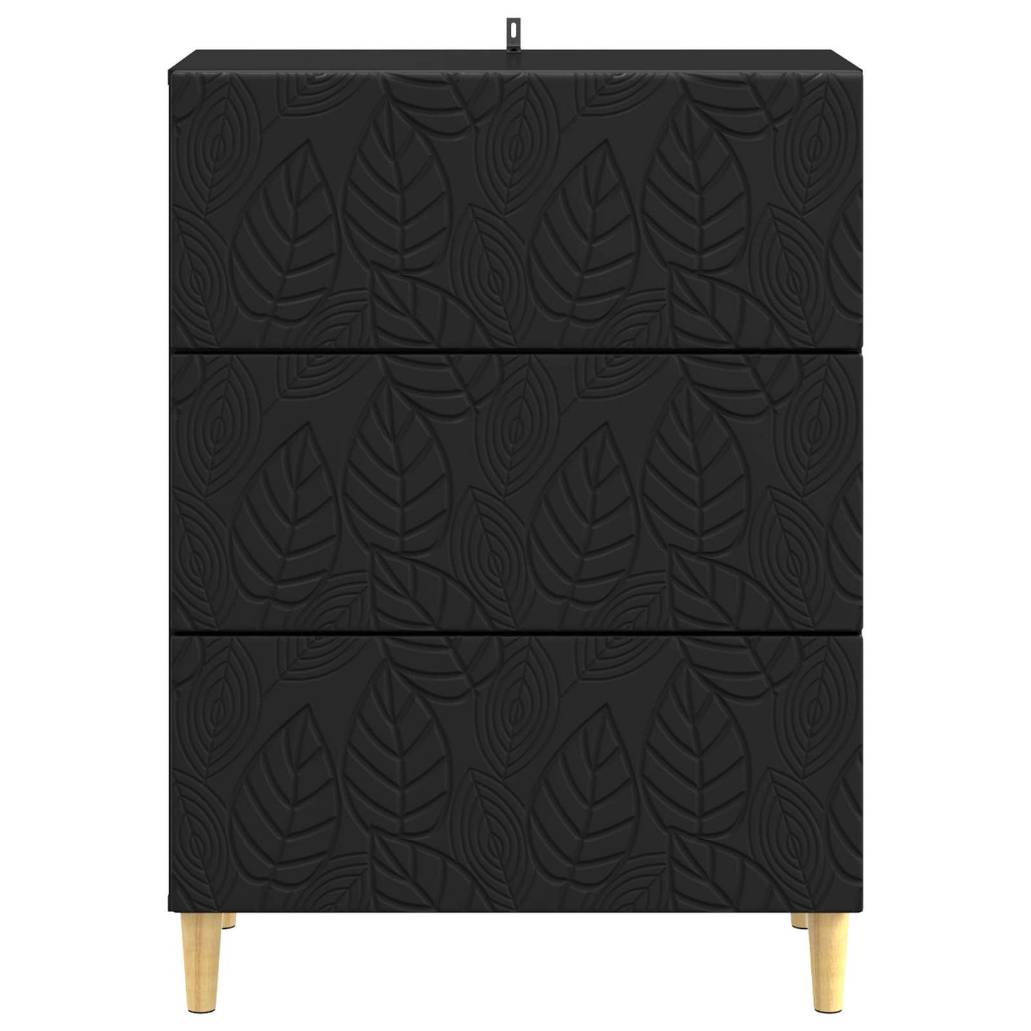 Ladenkast Zwart 66 x 34,5 x 90 cm Bewerkt hout