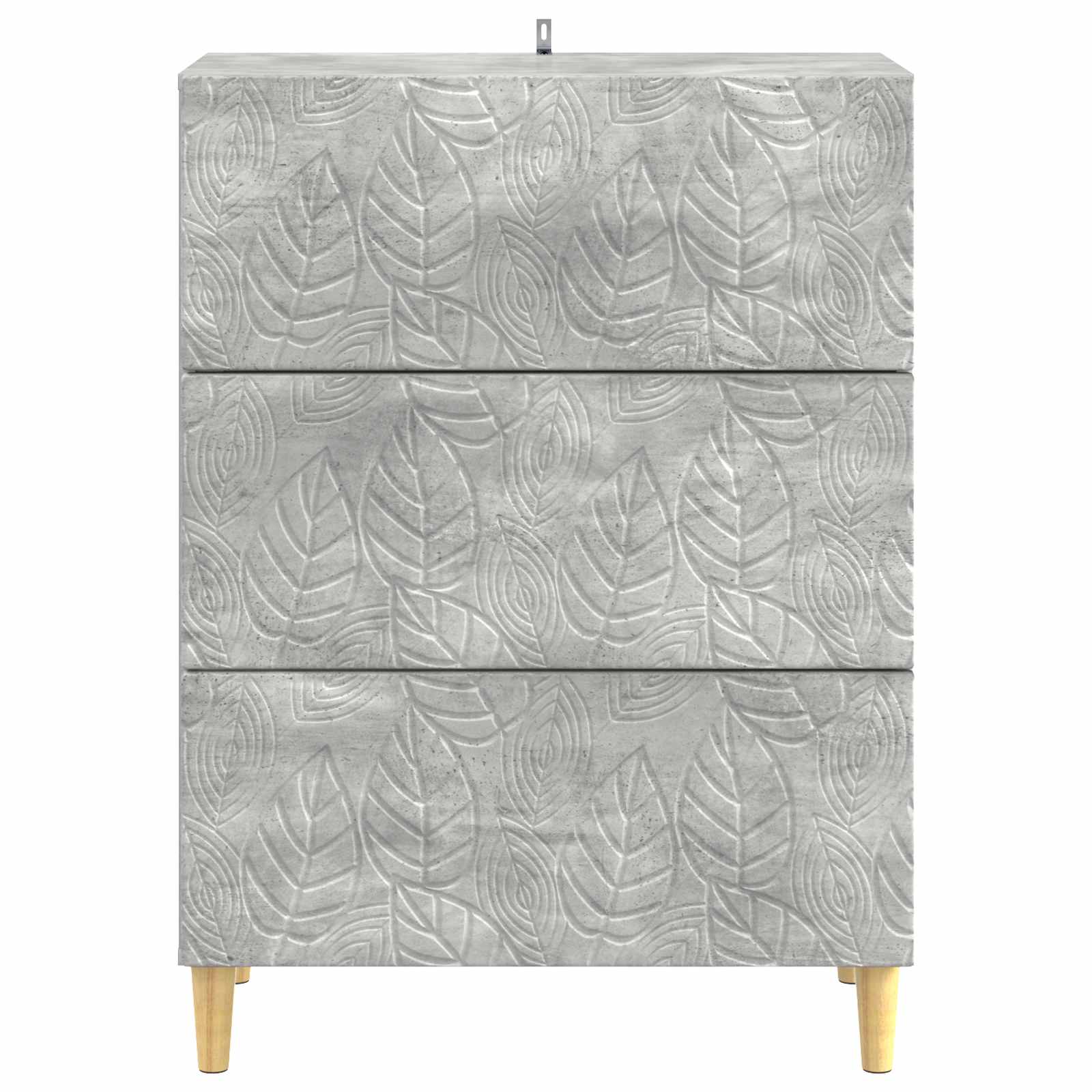 Ladenkast Betongrijs 66 x 34,5 x 90 cm Bewerkt hout