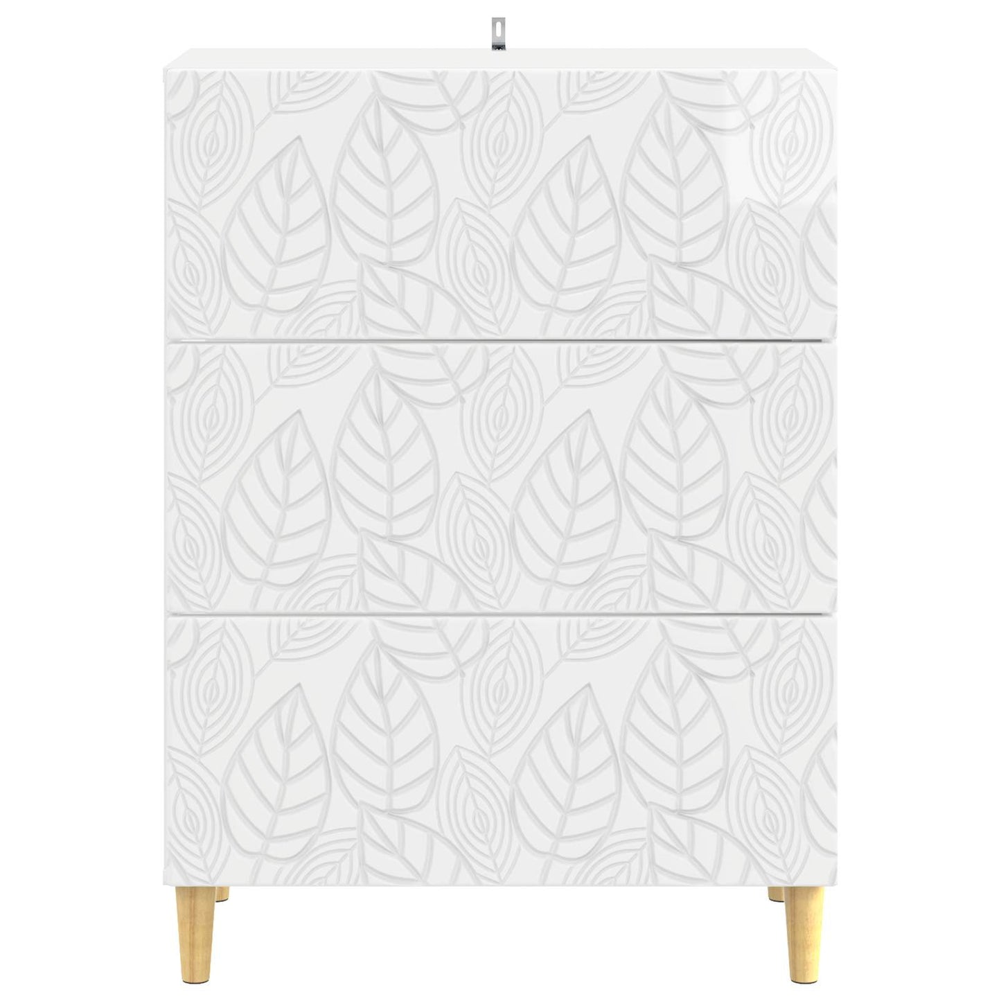 Ladenkast Hoogglans Wit 66 x 34,5 x 90 cm Bewerkt hout