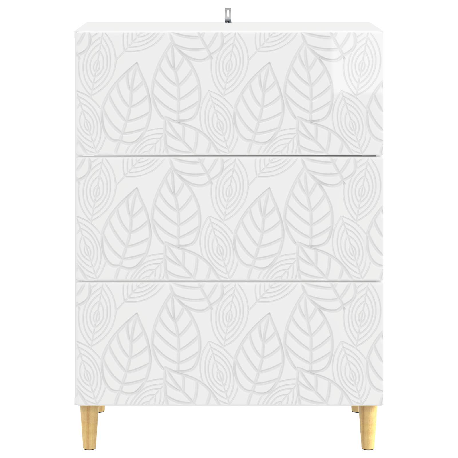 Ladenkast Hoogglans Wit 66 x 34,5 x 90 cm Bewerkt hout