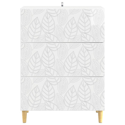 Ladenkast Hoogglans Wit 66 x 34,5 x 90 cm Bewerkt hout