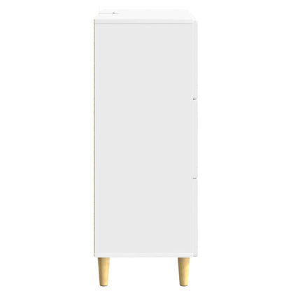 Ladenkast Hoogglans Wit 66 x 34,5 x 90 cm Bewerkt hout