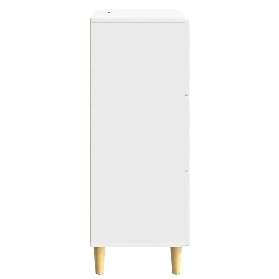 Ladenkast Hoogglans Wit 66 x 34,5 x 90 cm Bewerkt hout