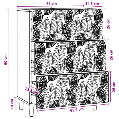 Ladenkast Hoogglans Wit 66 x 34,5 x 90 cm Bewerkt hout