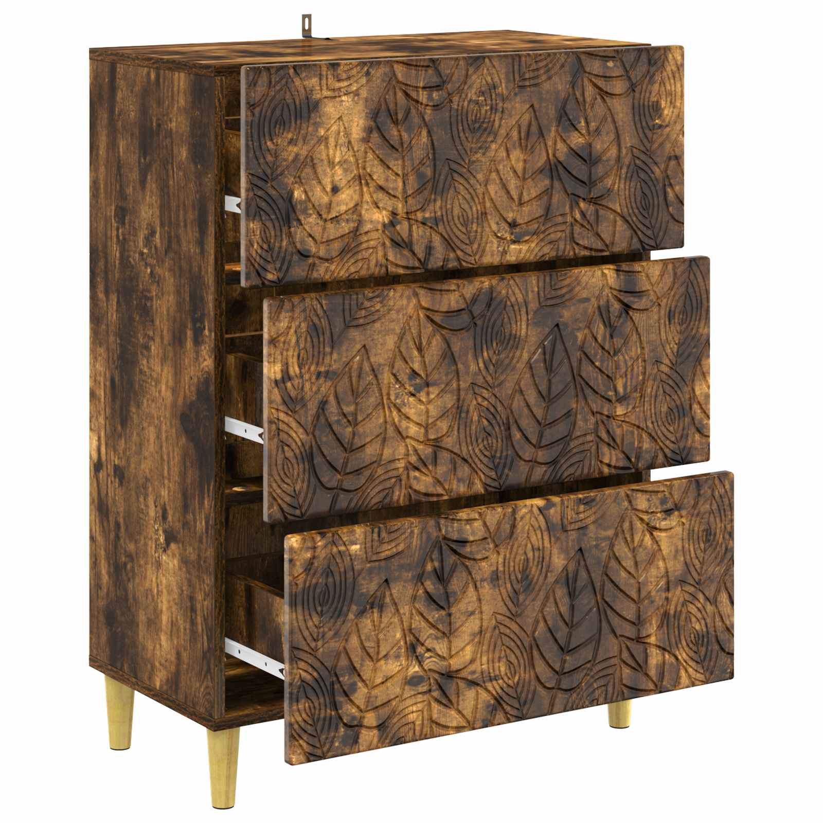 Ladenkast Gerookt eiken 66 x 34,5 x 90 cm Bewerkt hout